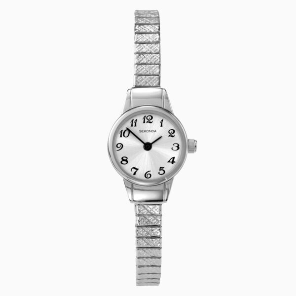 Sekonda Sekonda Easy Reader Ladies Watch | Silver Case & Stainless Steel Expander with Silver Dial | 4472