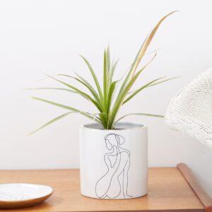 Sitting Woman Planter