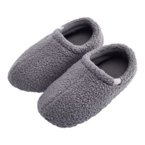 Closed Back Teddy Plush Cotton Slippers