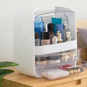 Modern Makeup Storage and Display Box with Lid