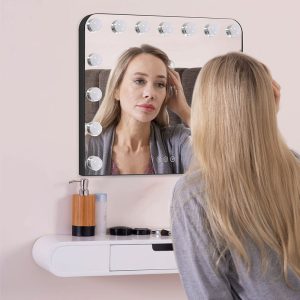 Rectangle Hollywood LED Makeup Vanity Mirror-50x40cm