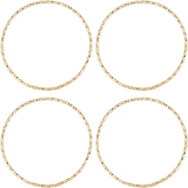 1 Box 20Pcs Linking Rings Charms 18K Gold Plated Brass 30mm Circle Frames Connectors Charms for Jewelry Making making kit