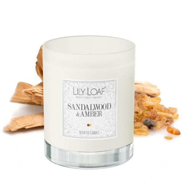 Sandalwood and Amber Soy Wax Candle