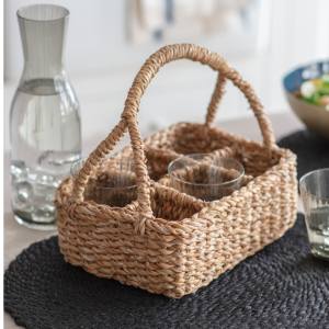 Seagrass Glass Carrier - Funky Chunky Furniture