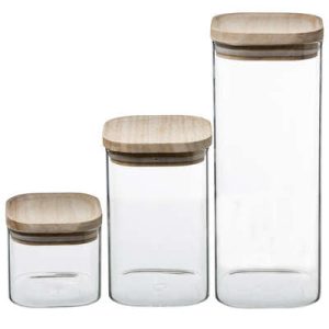 Set Of 3 Storage Jars With Lids - Funky Chunky Furniture