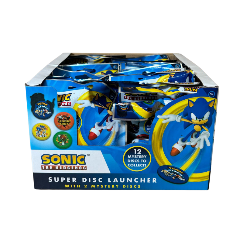 Wholesale Sonic The Hedgehog Disc Launcher - (CDU of 36)