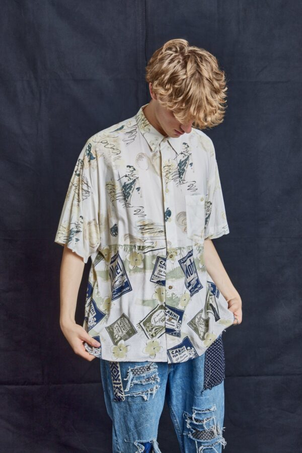 50/50 Hawaiian Shirt - Tourist Convenience | Size: L