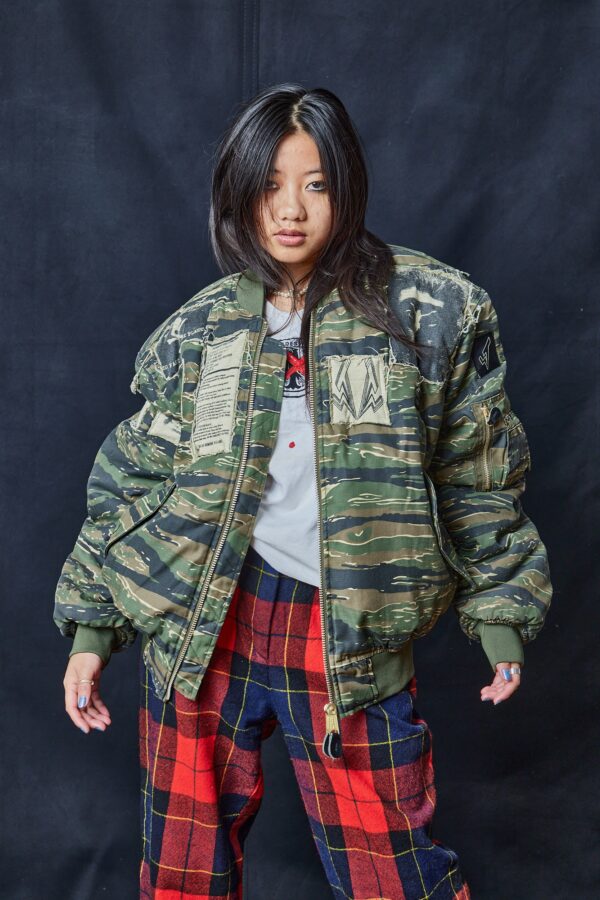 MA 1 Patched Bomber in Tiger Camo | Size: XL