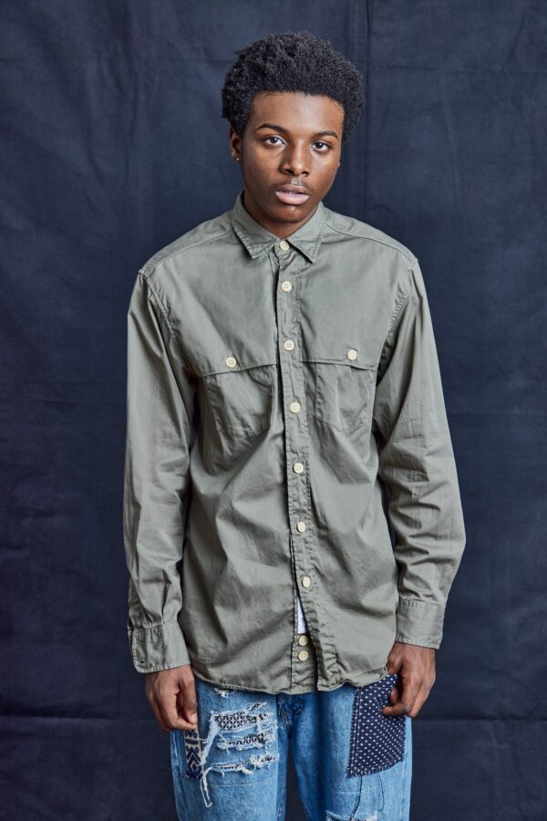 Khaki Tailored Shirt | Size: S