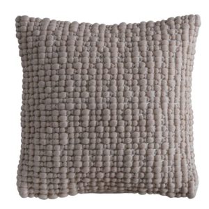 Neutral Textured Bobble Cushion - Funky Chunky Furniture