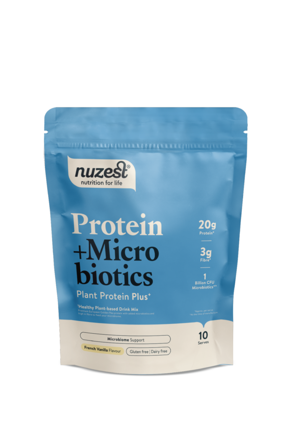 Nuzest Protein + Microbiotics – French Vanilla