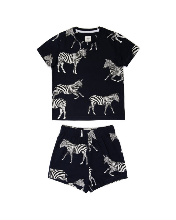 Kids Zebra Print Short Pyjama Set