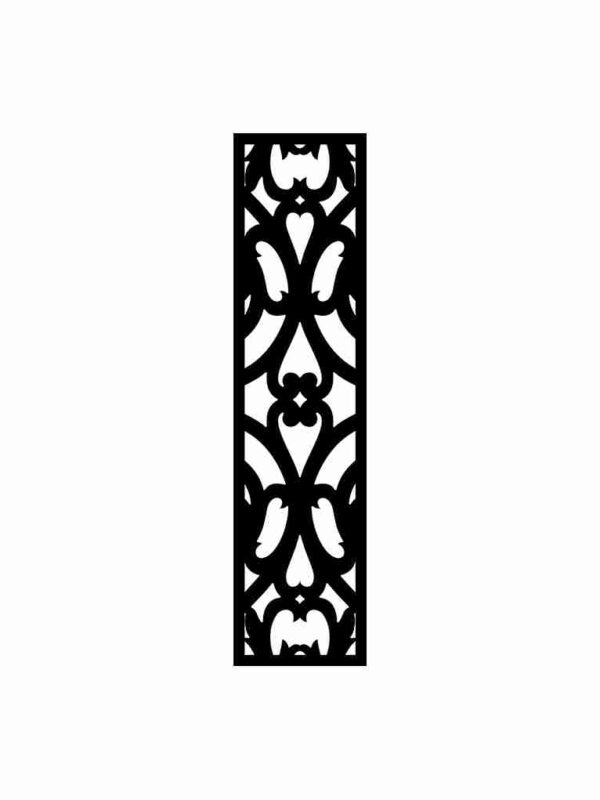 N°109 Decorative Screen 120cm x 30cm 5mm Black