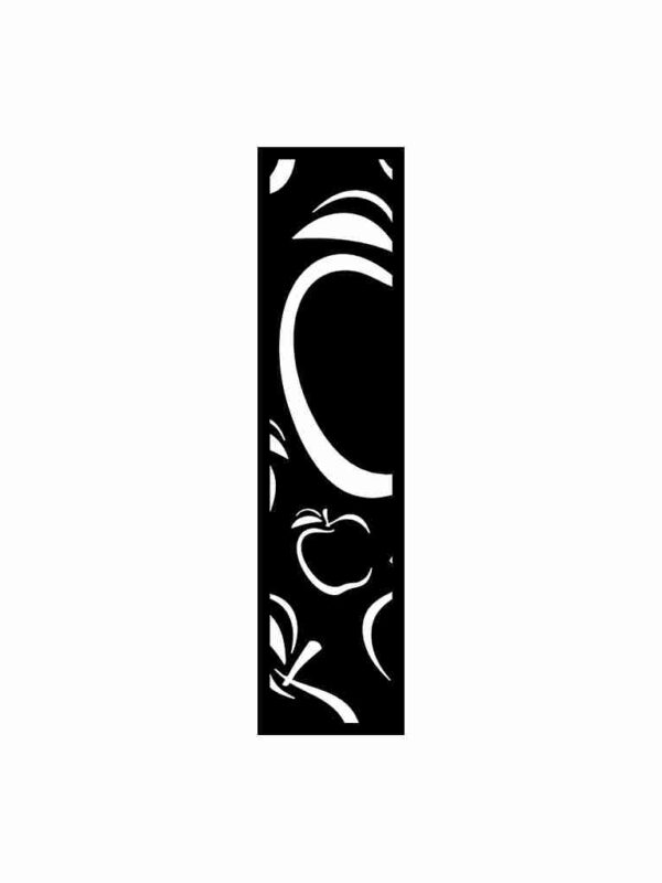 N°66 Decorative Screen 120cm x 30cm 5mm Black