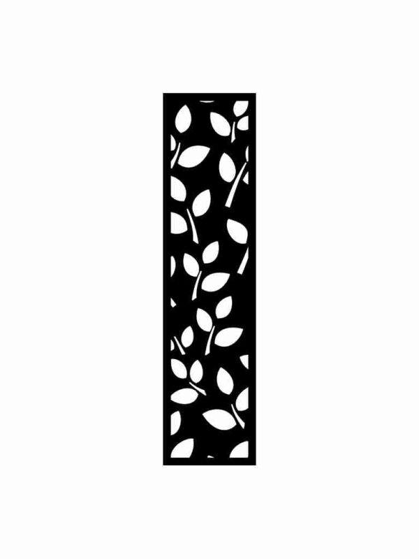 N°67 Decorative Screen 120cm x 30cm 5mm Black