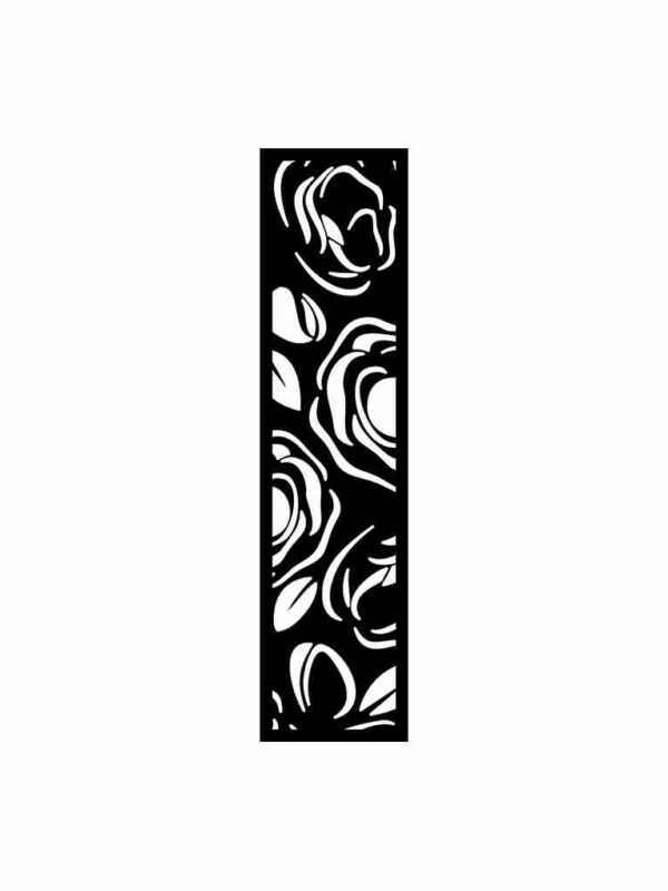 N°70 Decorative Screen 120cm x 30cm 5mm Black