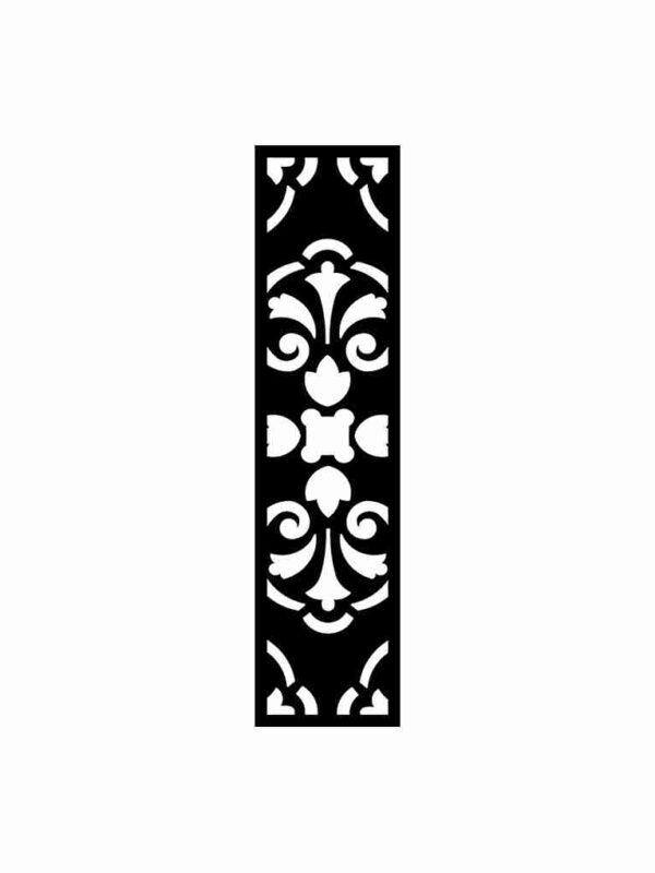 N°89 Decorative Screen 120cm x 30cm 5mm Black