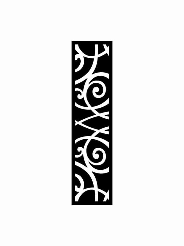 N°90 Decorative Screen 120cm x 30cm 5mm Black