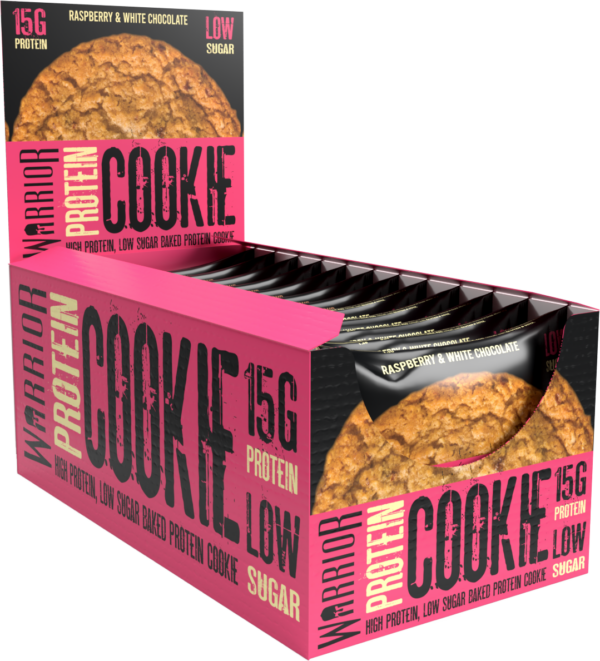 12 x 60g Protein Cookies – Warrior Cookie - High Protein Low Sugar