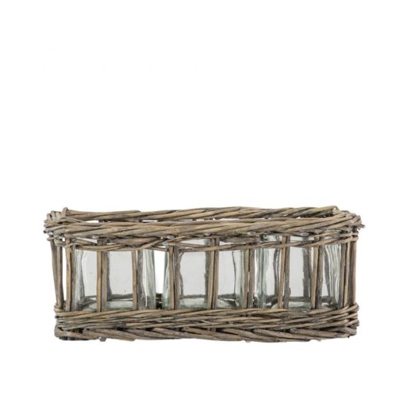 Wicker Candle Holder  - Funky Chunky Furniture