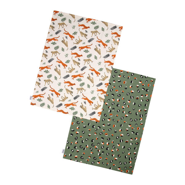 Leopard Print Set Of 2 Tea Towels