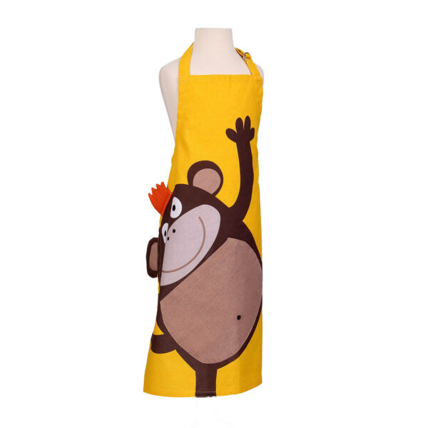 Cheeky Monkey Childrens Apron Brown