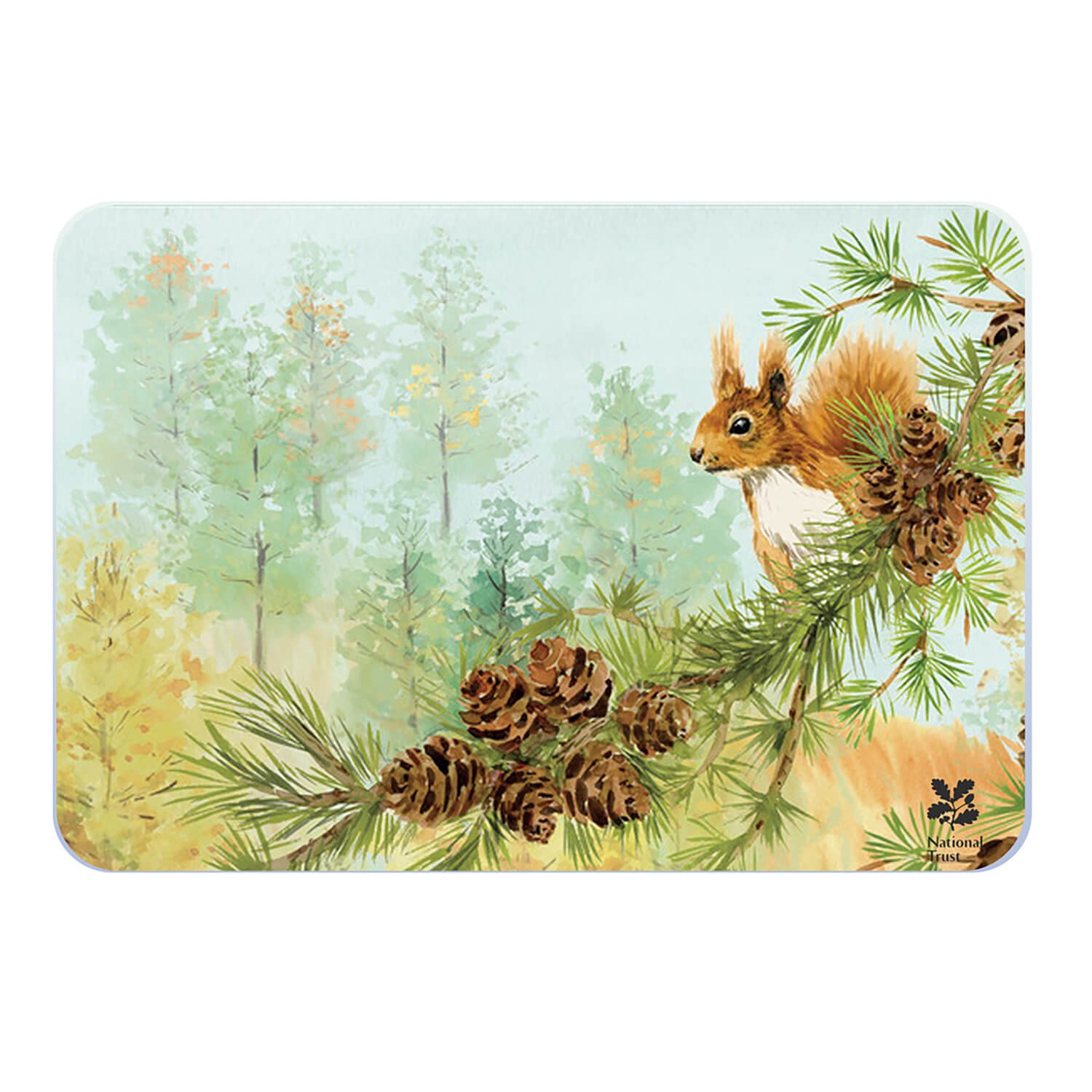 Nt Red Squirrel Medium Worktop Protector 30 X 40Cm
