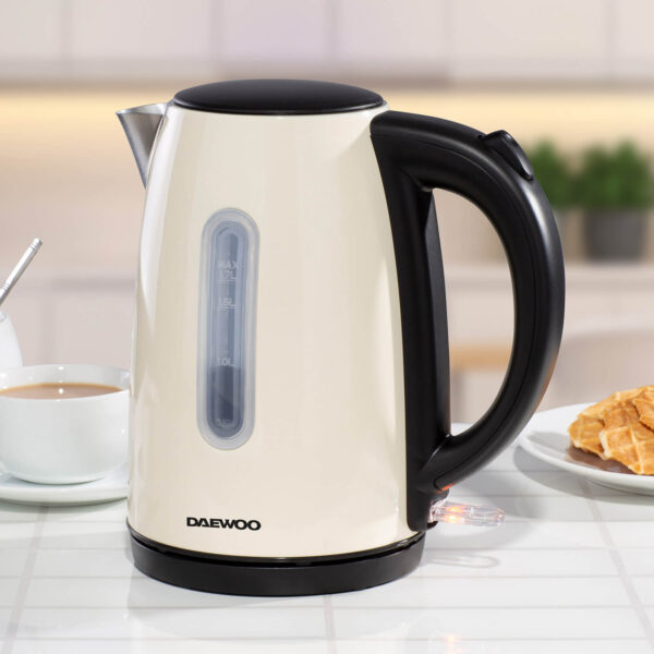 Daewoo Kensington 1.7L 3Kw Jug Kettle Cream