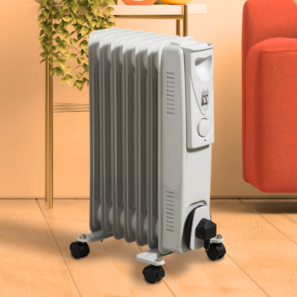 Daewoo 1500 Watts White Oil Heater