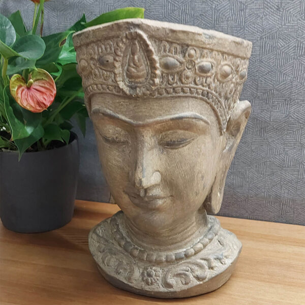 Head Planter 30Cm Stone Effect