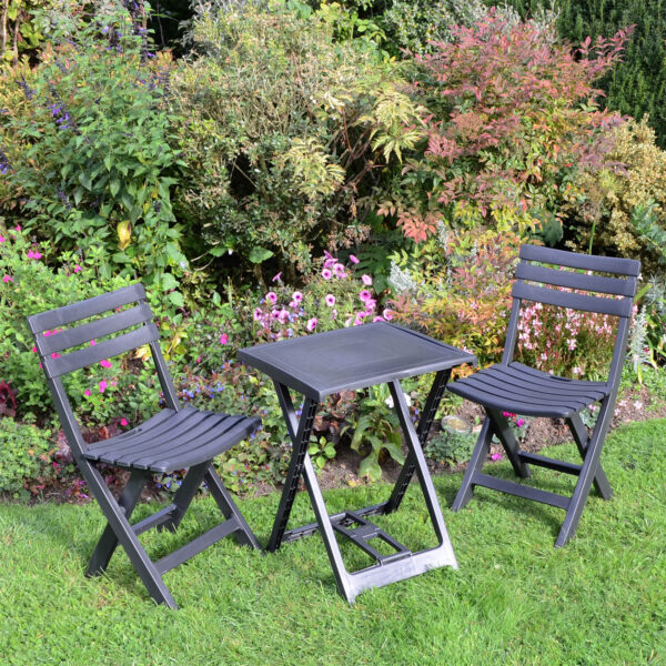 Boretto Table 2 Brescia Chairs Anthracite
