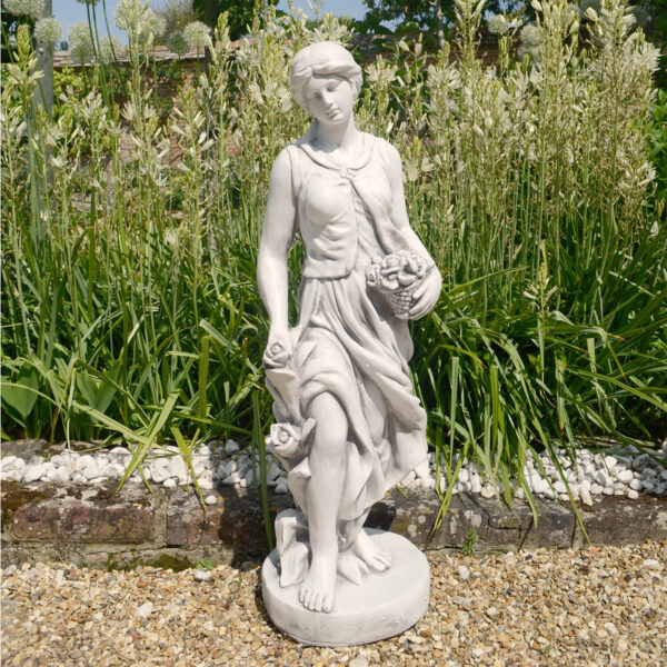 Susie In Spring 84Cm White Stone Effect