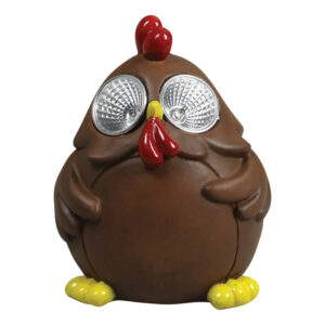 Animal Led Solar Light Brown Hen