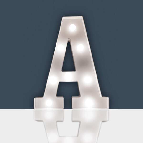 3D Led Letters White Battery A