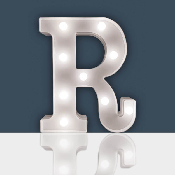 3D Led Letters White Battery R