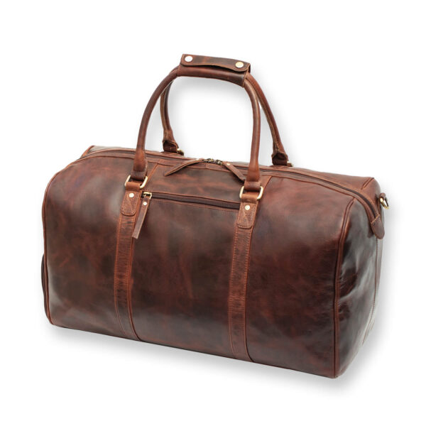 Roma Brown Large Holdall With Shoe Section