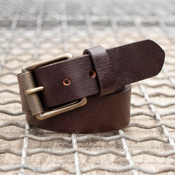 Mens Brown Belt 201 Roller Buckle M