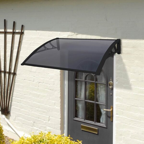 Tinted Black Door Canopy 1.2M