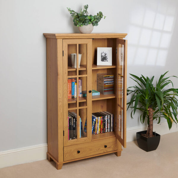 Display/Media Cabinet Oak