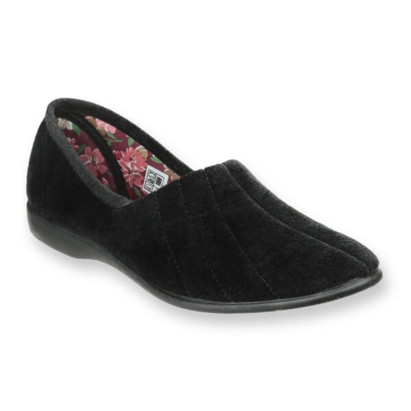 Uk 3 Audrey Ladies Slipper Black