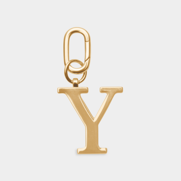 Women's Y - Gold Metal Letter Keyring