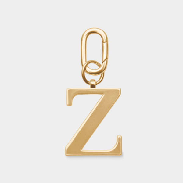 Women's Z - Gold Metal Letter Keyring