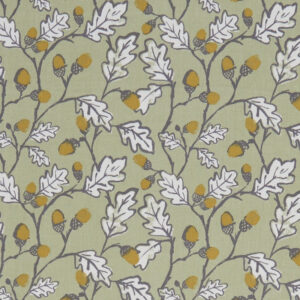 Clarke & Clarke Acorn Trail Made To Measure Lined Curtains Sage