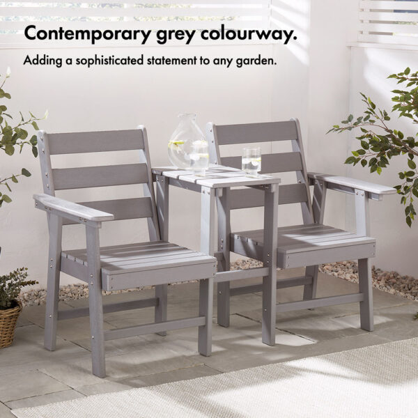 Westport Grey Jack & Jill Seat - Image 3