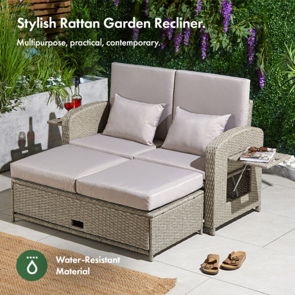 Alba Reclining Garden Sofa Set - Image 4