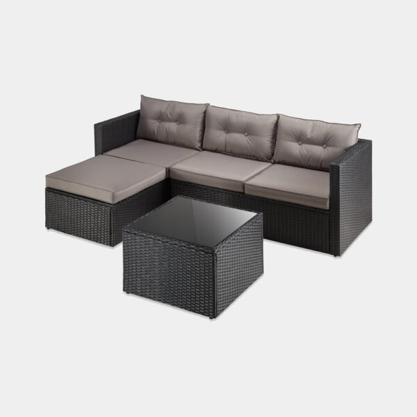 Antigua 4 Seater Garden Corner Sofa & Table - Image 3