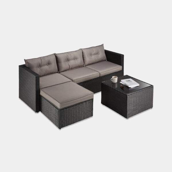 Antigua 4 Seater Garden Corner Sofa & Table - Image 2