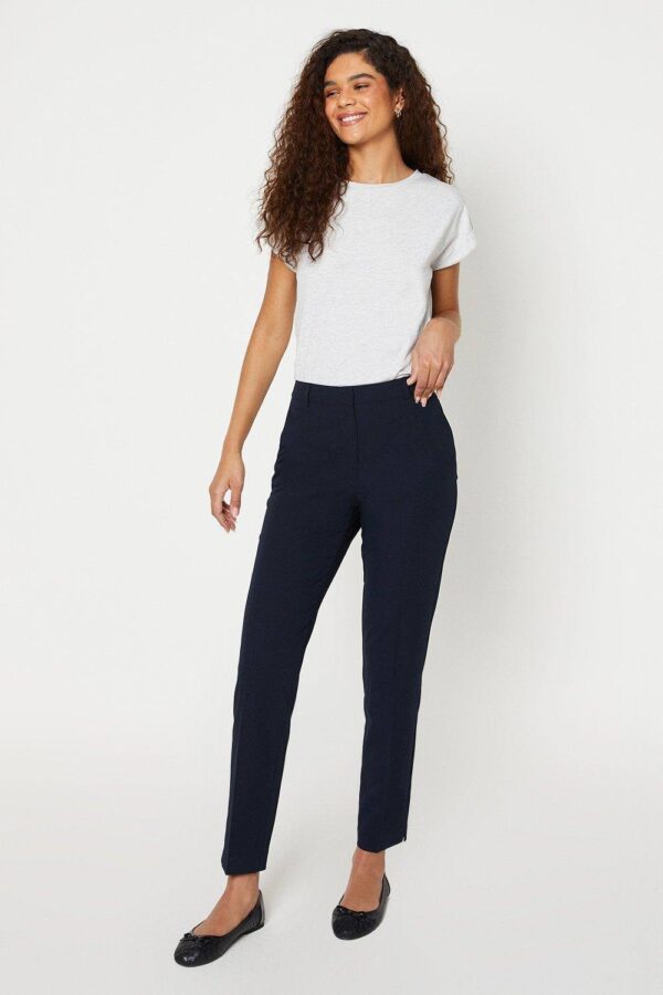 Womens Tall Navy Ankle Grazer Trouser - 12