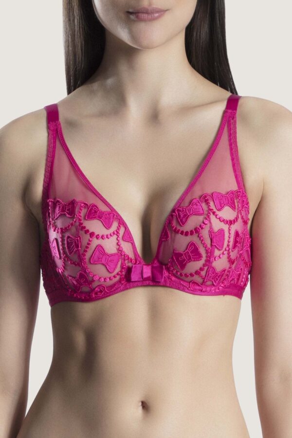 Aubade Bow Collection Full Cup Bra Colour: Candy, Size: 30E