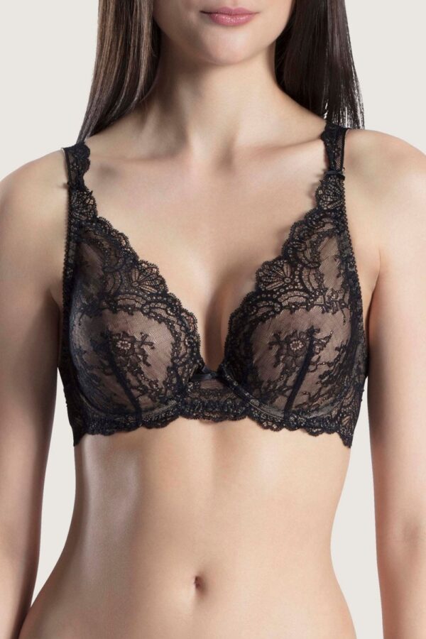 Aubade Danse des Sens Triangle Plunge Bra Size: 38D